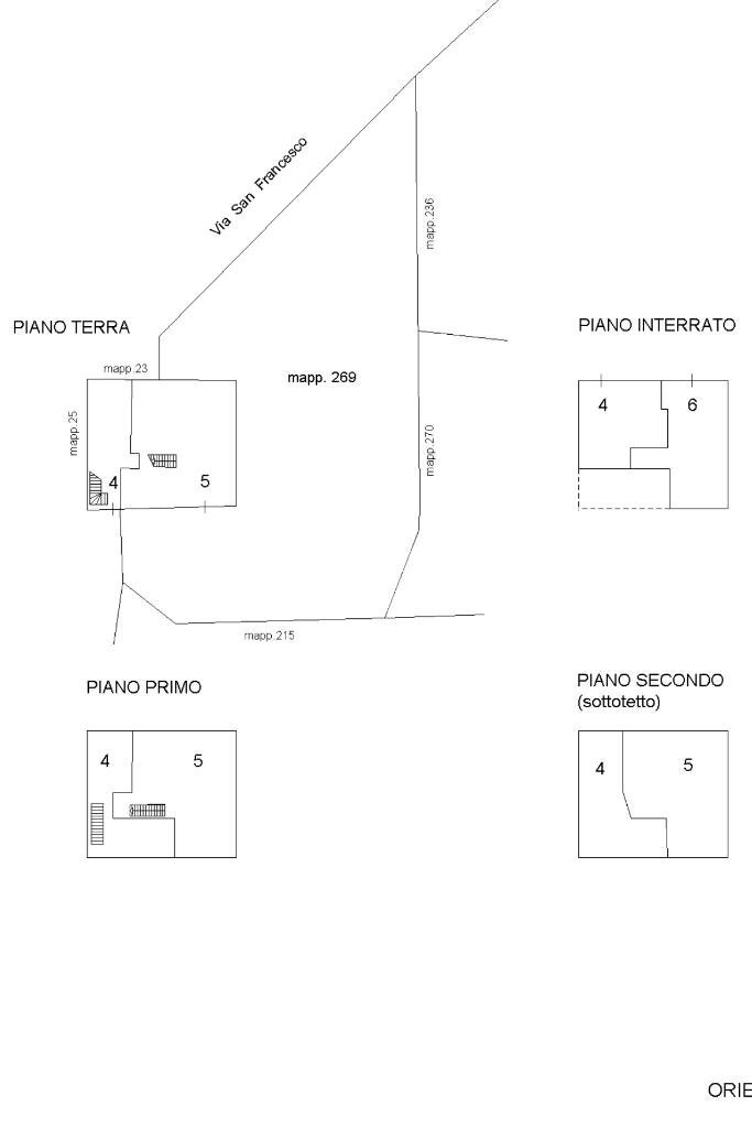 Rustico Via San Francesco, Valsamoggia (zona Albareto - Mulini Nuovi) - planimetria 1