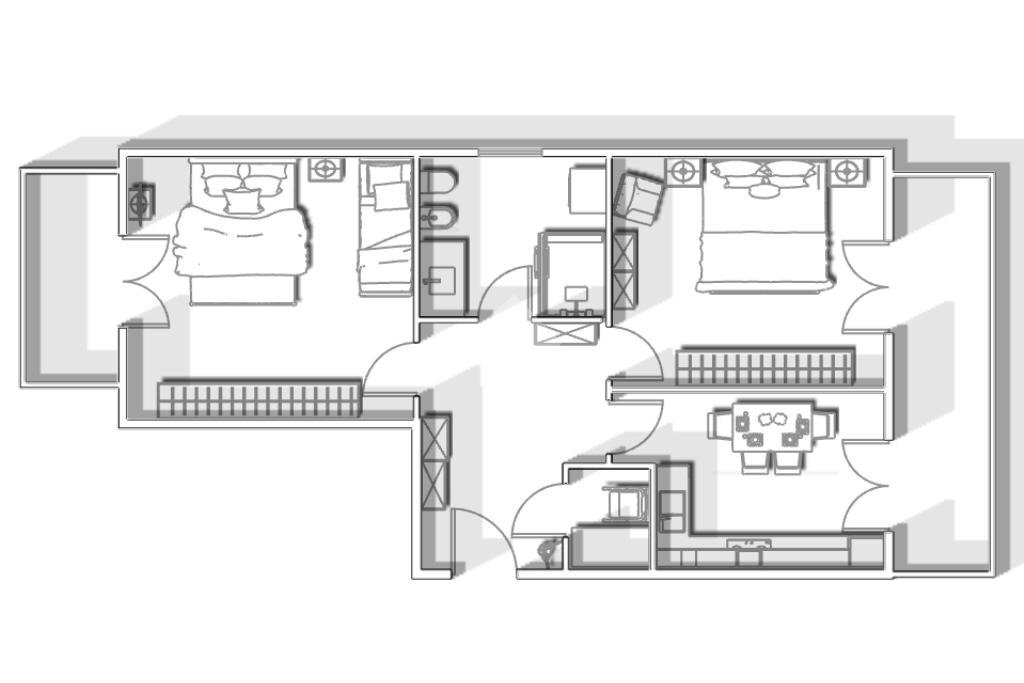 Trilocale Via De Rege, Albisola Superiore - planimetria 1