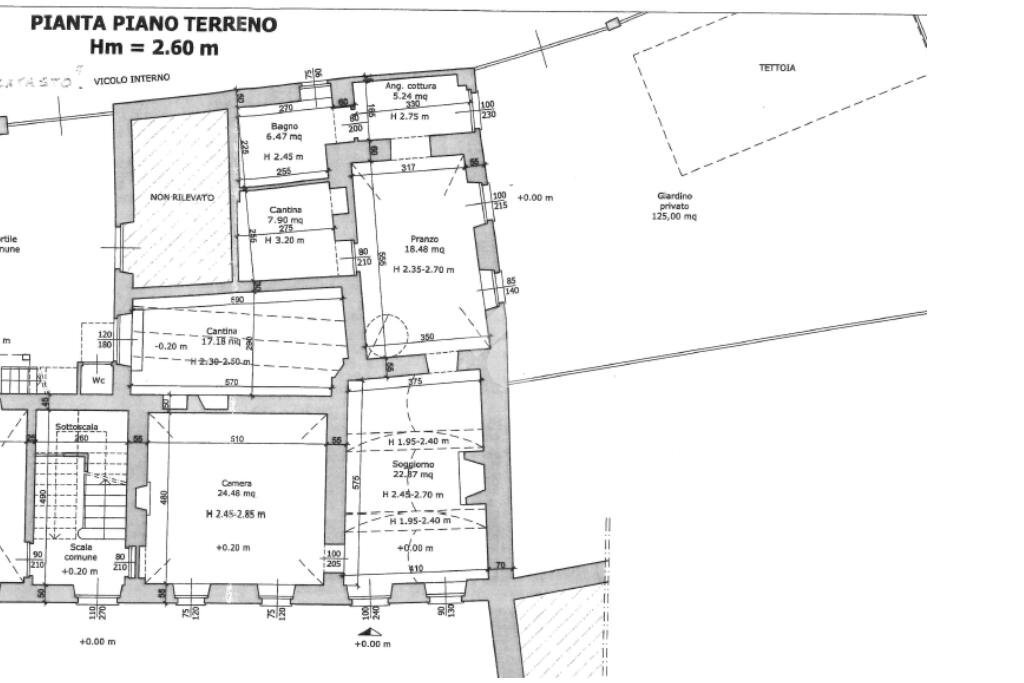 Casa semi indipendente Via dei Massa, San Carlo Canavese - planimetria 1