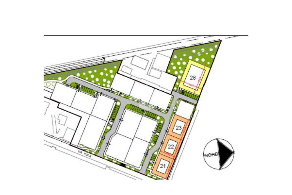 Building land V. Lago Calamone, Carpi - floor plans 1