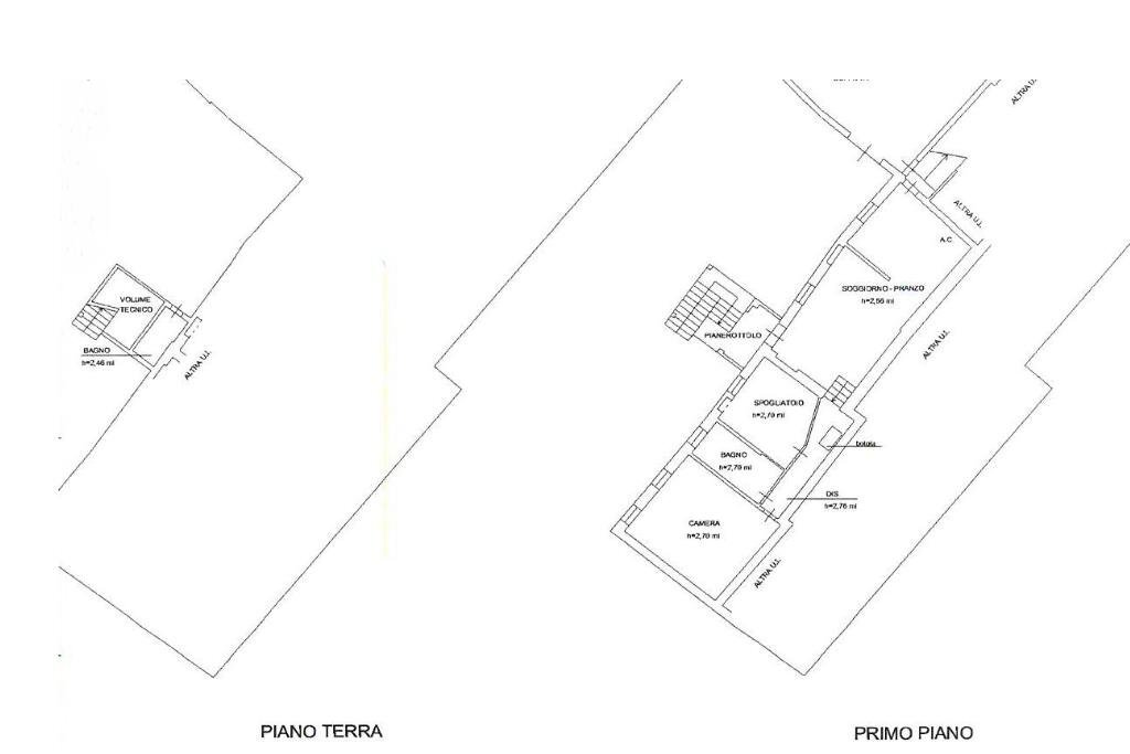 Rustic Via oninano, Sassuolo - floor plans 1
