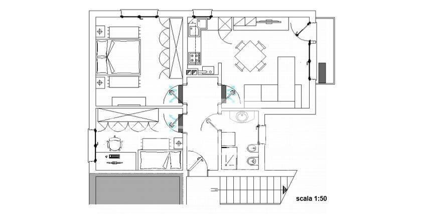 Foto 16 - Three-room apartment Via Tomitano Treviso, Treviso - floor plans 1