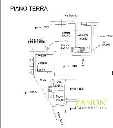 Foto 32 - Casa semi indipendente Via sartorio, Gorizia - planimetria 1