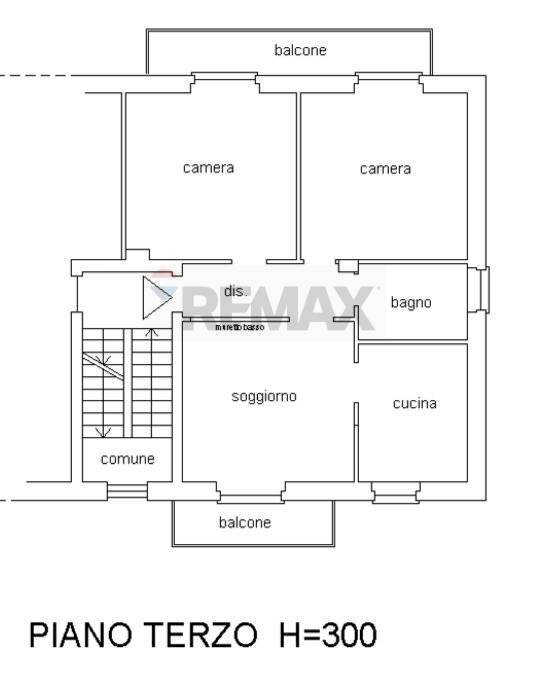 Pianta 2D - Three-room apartment via Giuseppe Garibaldi
 
3, Saltrio - floor plans 1