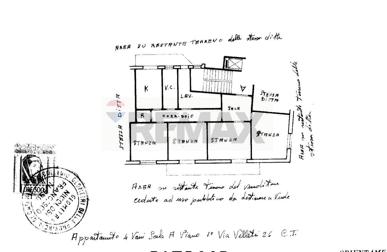 Pianta 2D - Quadrilocale via velletri
 
26, Catania - planimetria 1