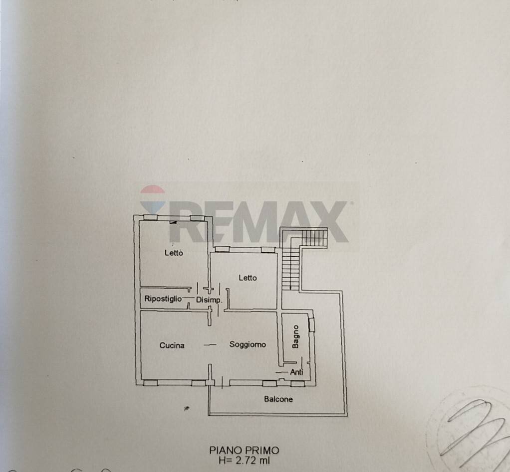Pianta 2D - Villa Ficarolo - planimetria 1