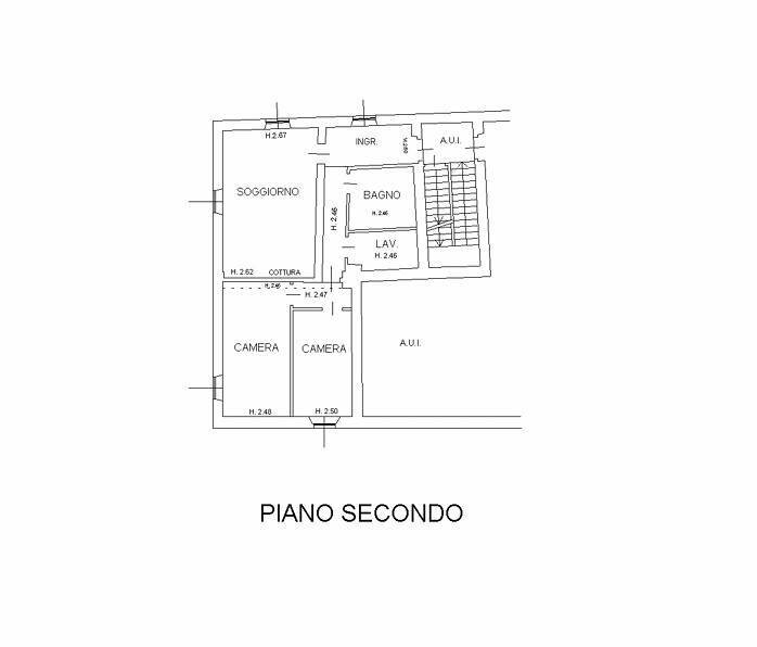 Foto 34 - Trilocale Via Gianbattista Moroni
 
122, Bergamo - planimetria 1