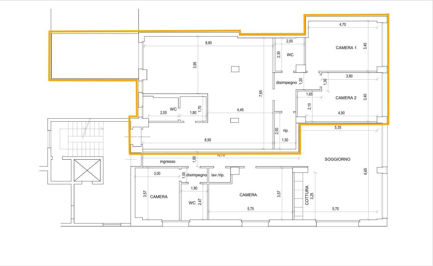 Foto 5 - Trilocale Via Giorgio E Guido Paglia
 
3, Bergamo - planimetria 1