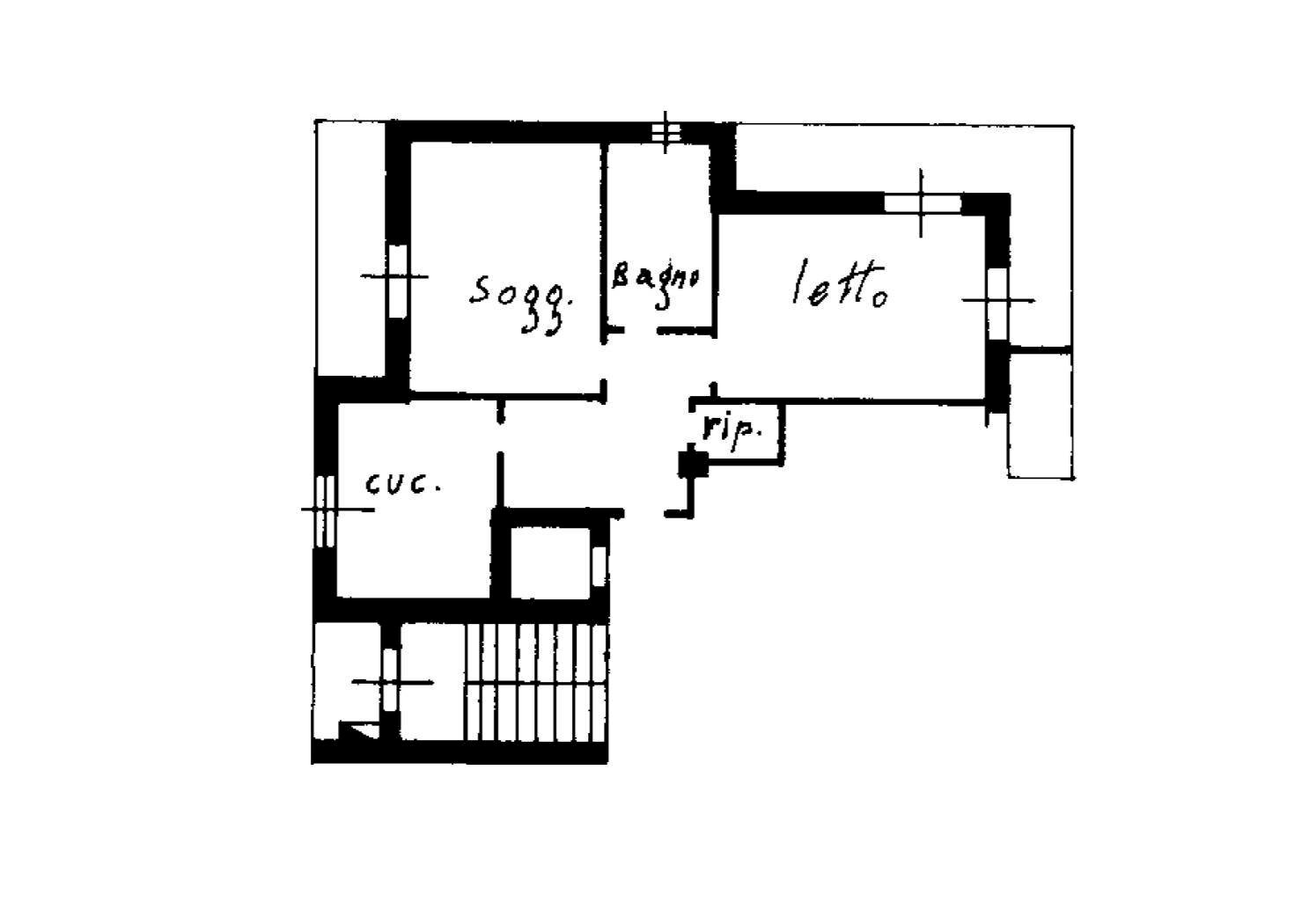 Foto 26 - Three-room apartment PIazza Papa Giovanni XXIII
 
61, Senago - floor plans 1