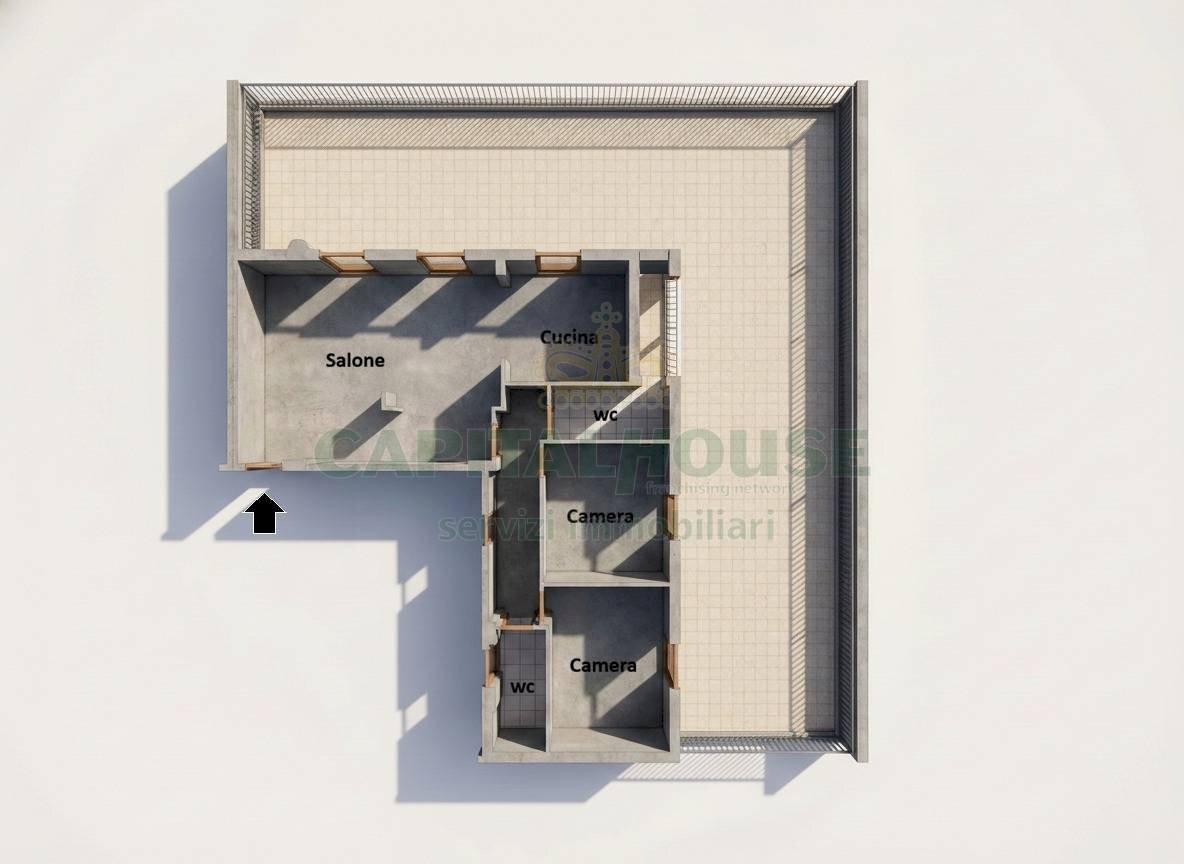 Foto 33 - Three-room apartment Via Einaudi, San Nicola la Strada - floor plans 1