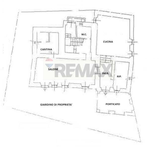 Pianta 2D - Rustico via Paradiso, Gera Lario - planimetria 1