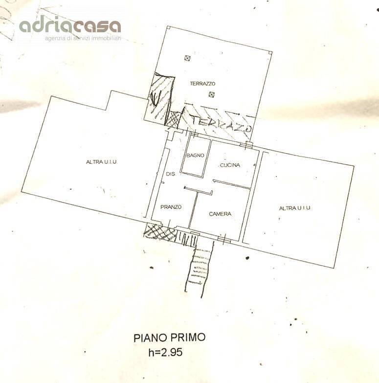 Foto 8 - Trilocale Via Santa Maria del Monte, Saludecio - planimetria 1