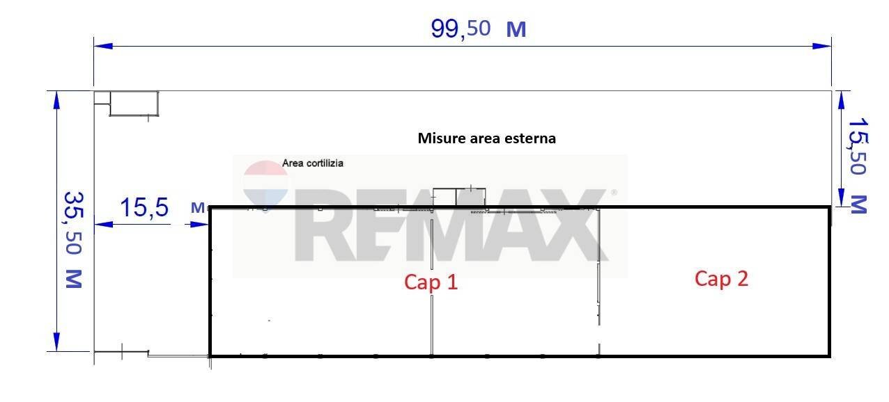 Pianta 2D - Capannone via Fratelli Canvelli
 
23/a, Noceto - planimetria 1