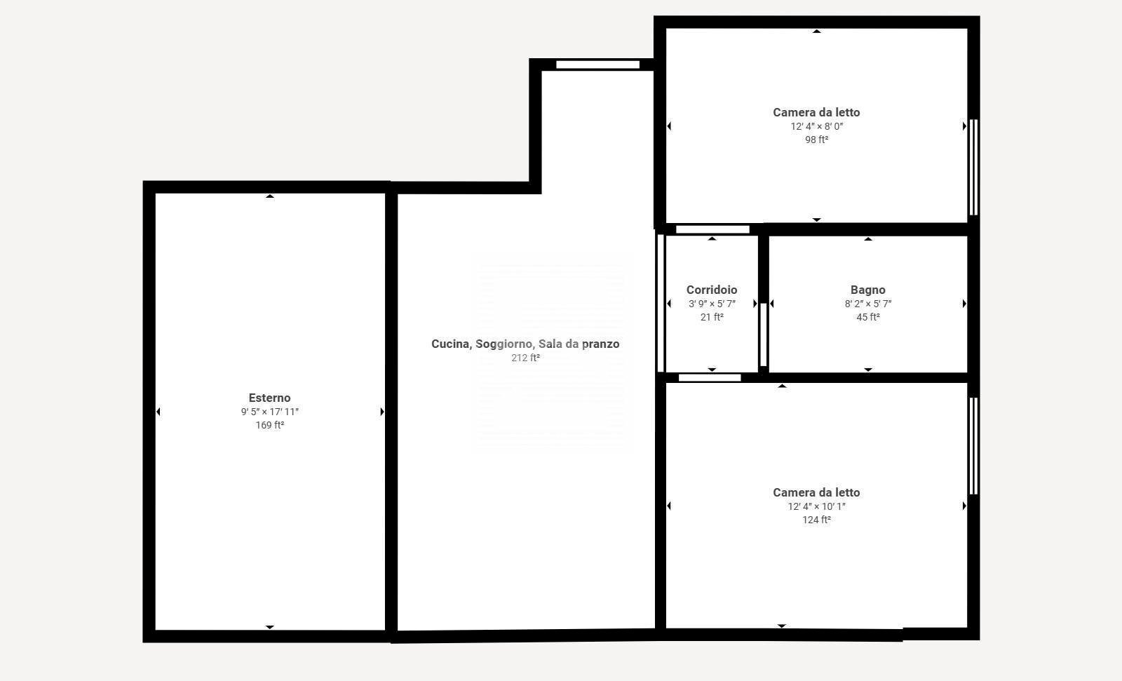 Foto 20 - Trilocale Località Sermana
 
1, Peschiera del Garda - planimetria 1