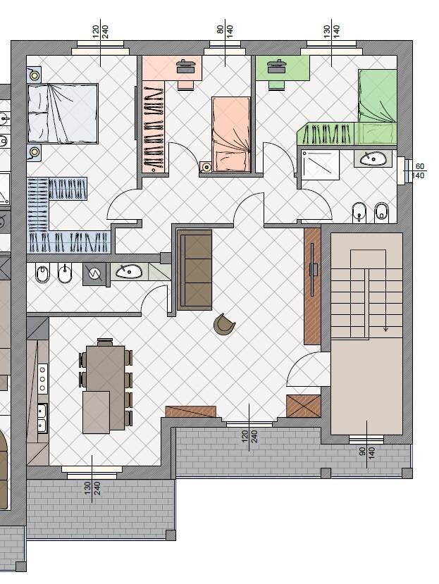 Foto 6 - Four-room apartment Via Faustini, Rottofreno - floor plans 1