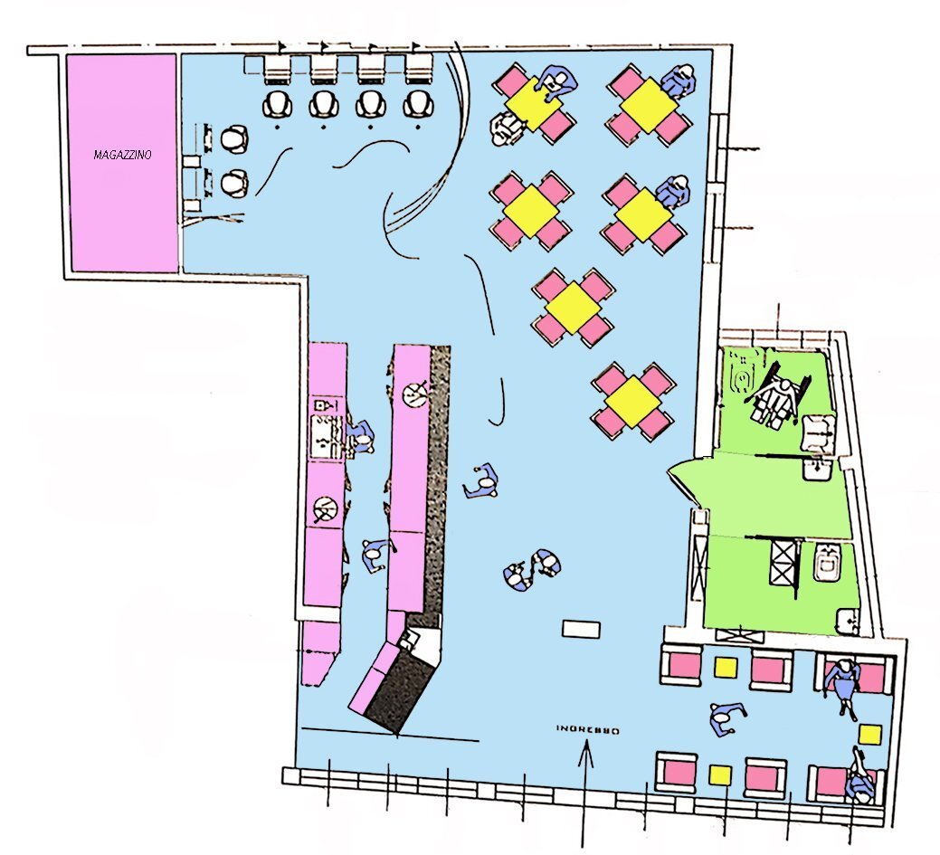 Bar Tavola Calda - Fredda via Nazionale, 116, Poggio Renatico - planimetria 1