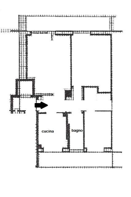 Three-room apartment Mura degli Angeli, 31, Genova (neighborhood San Teodoro) - floor plans 1