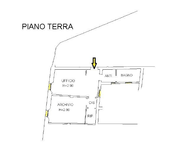 Ufficio Bologna (zona Centro Storico) - planimetria 1