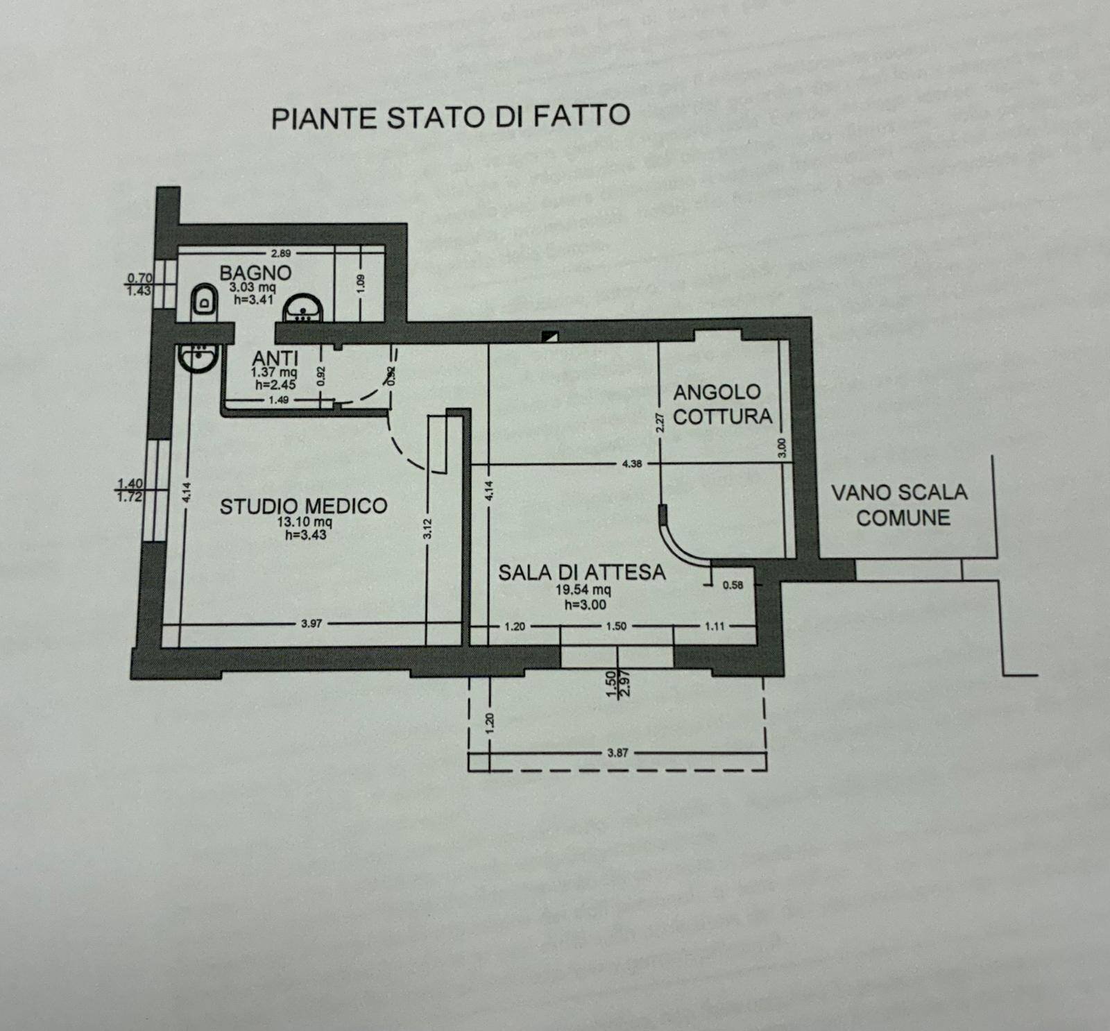 Ufficio via Lelio Dalla Volpe, Bologna (zona Massarenti) - planimetria 1