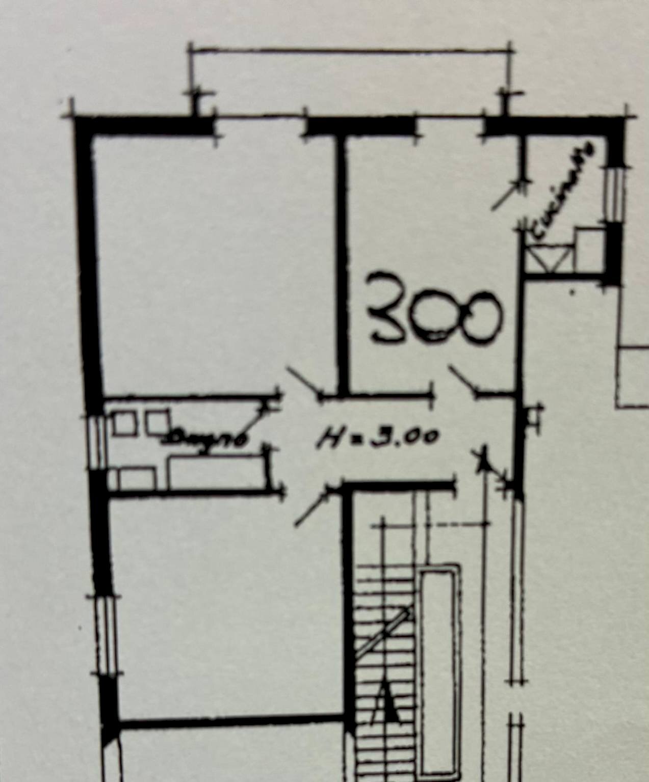 Non-buildable land via Valdossola, Bologna (neighborhood Costa Saragozza) - floor plans 1