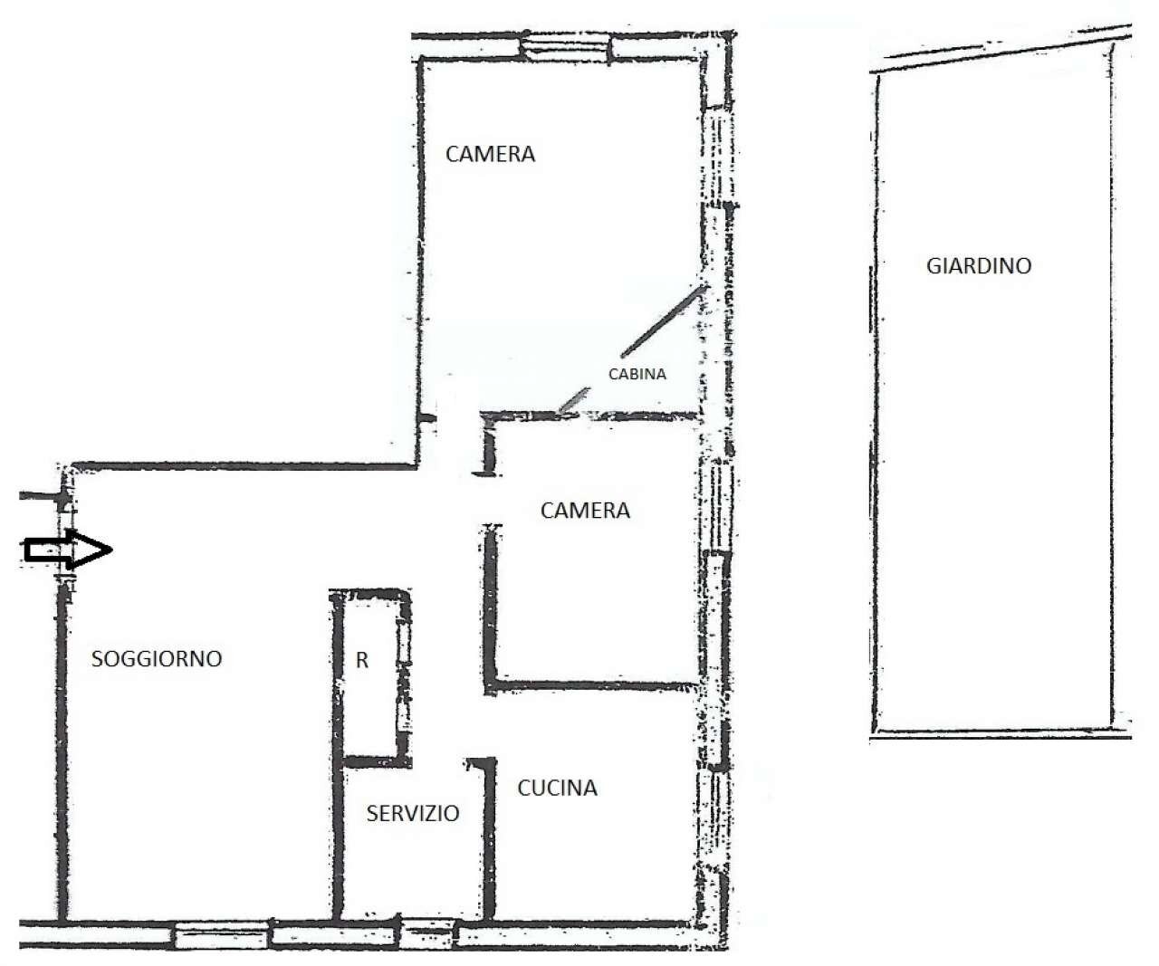 PLANIMETRIA - Appartamento VIALE PRIMAVERA, Genova (zona Quarto) - planimetria 1