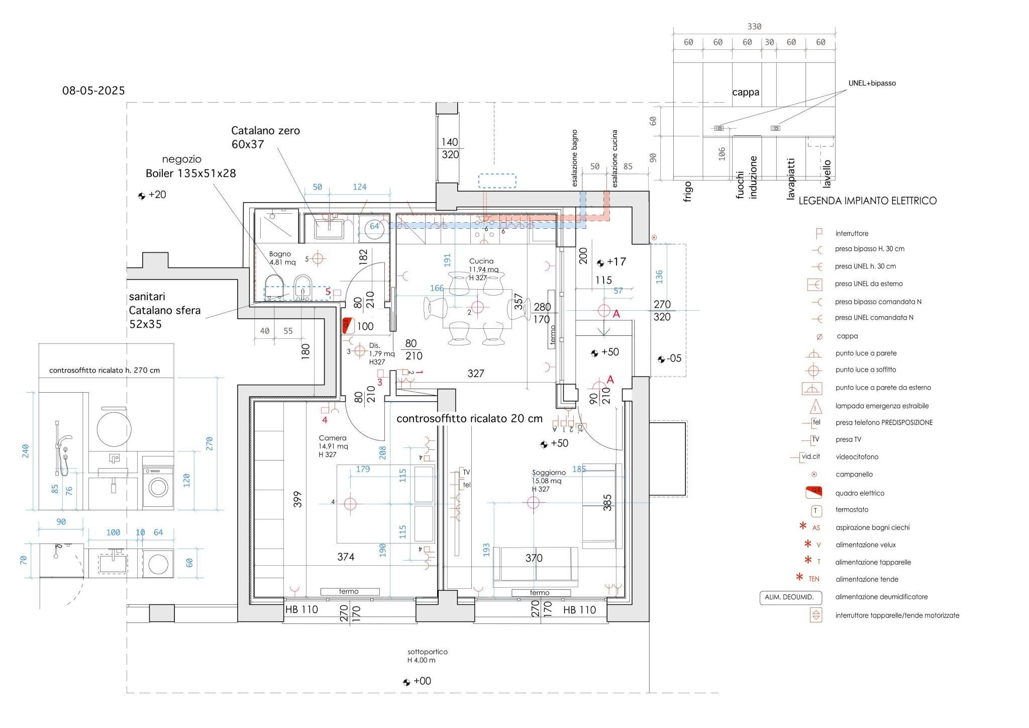 Bilocale piazzetta Carlo Musi, 12/c, Bologna (zona San Donato) - planimetria 1