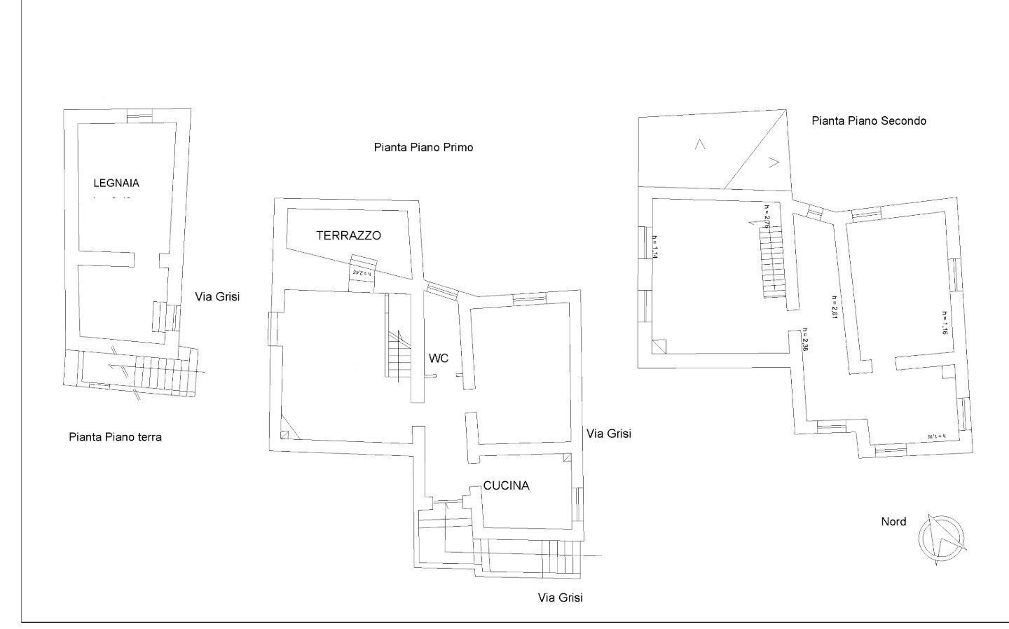 Independent house via Grisi, 2, Trecchina - floor plans 1