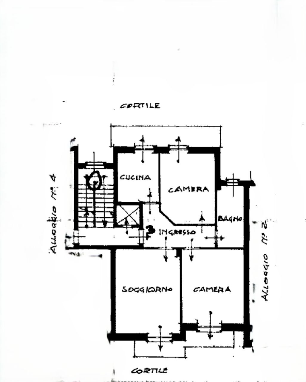 Trilocale via Augusto Monti, 78, Asti - planimetria 1