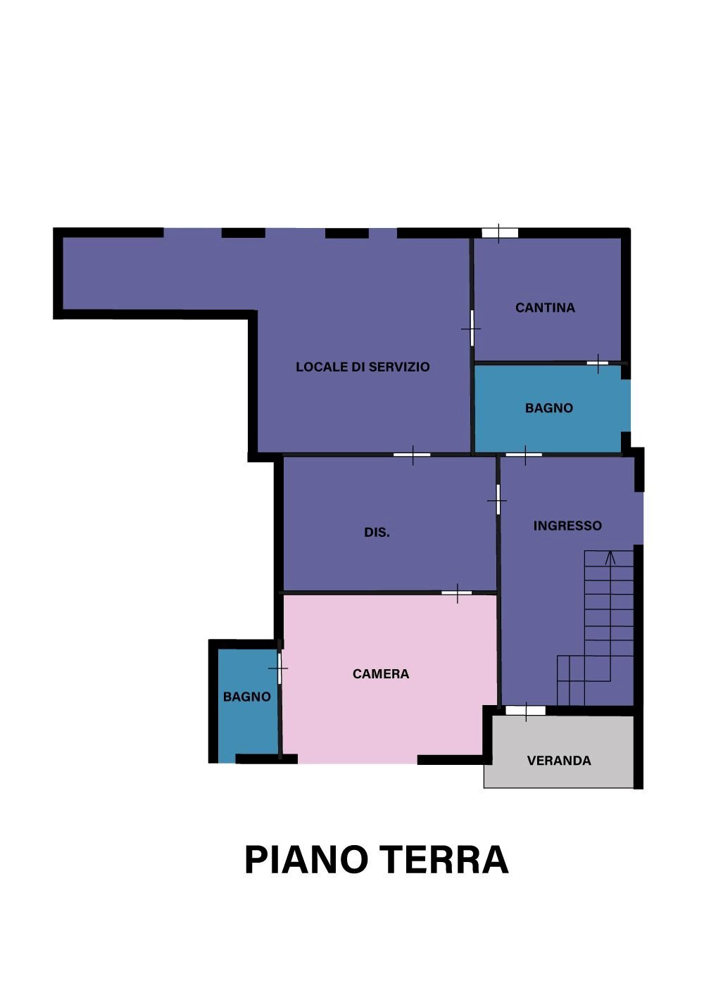 Villa via Ifigenia Gervasi, Forlì - planimetria 1