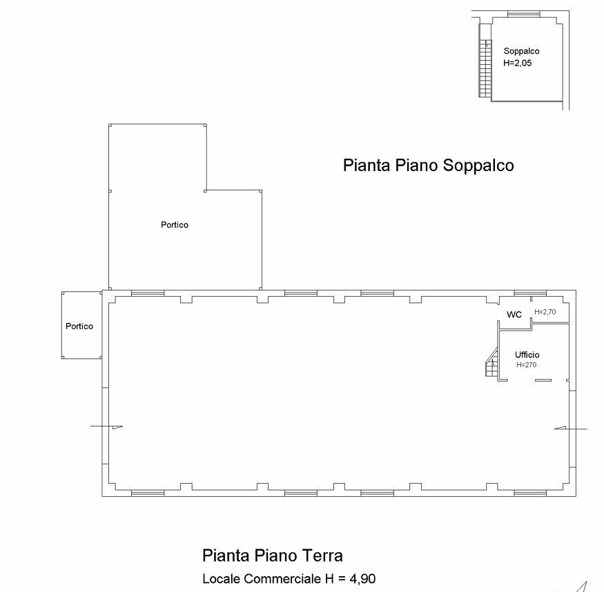 loc comm.jpg - Commercial Premises Fiano Romano - floor plans 1