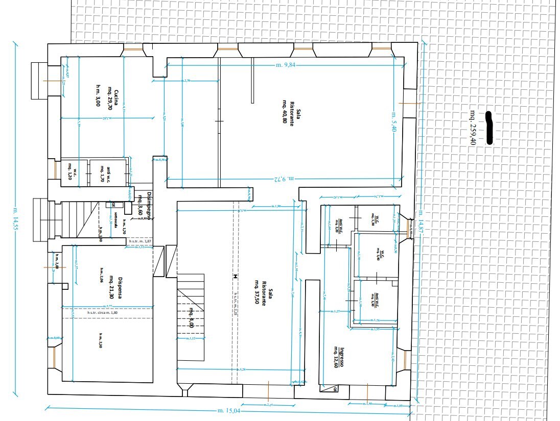 piantina piano terra.png - Locale Commerciale Santarcangelo di Romagna - planimetria 1
