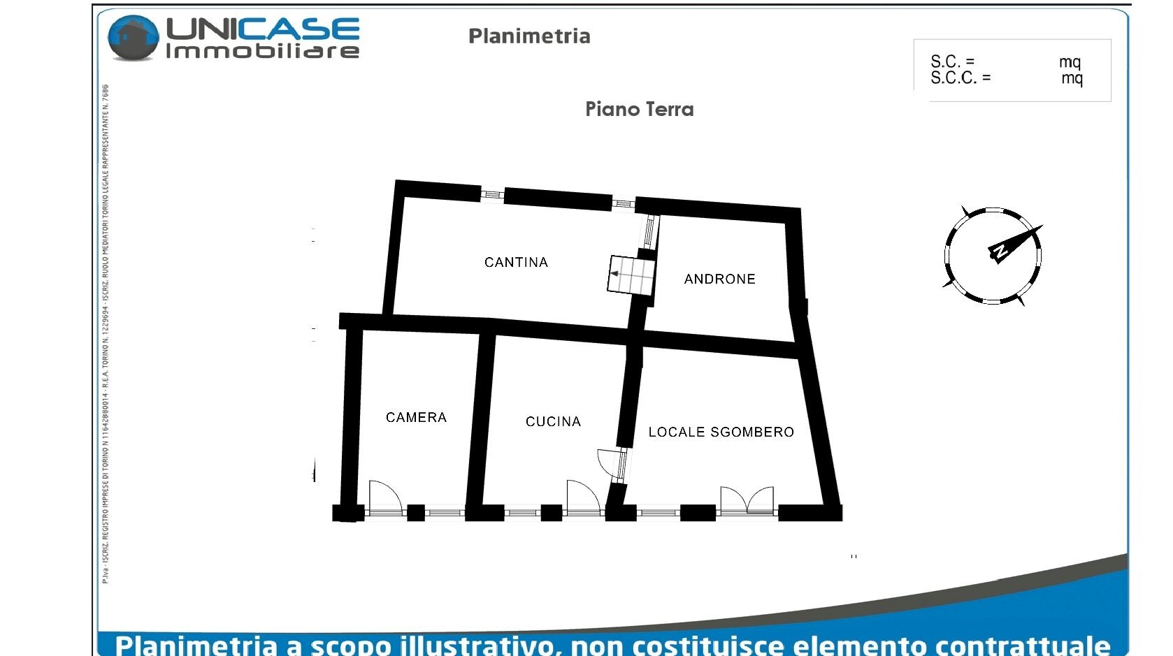 Rustico strada Cesani Granero, 17, Bricherasio - planimetria 1