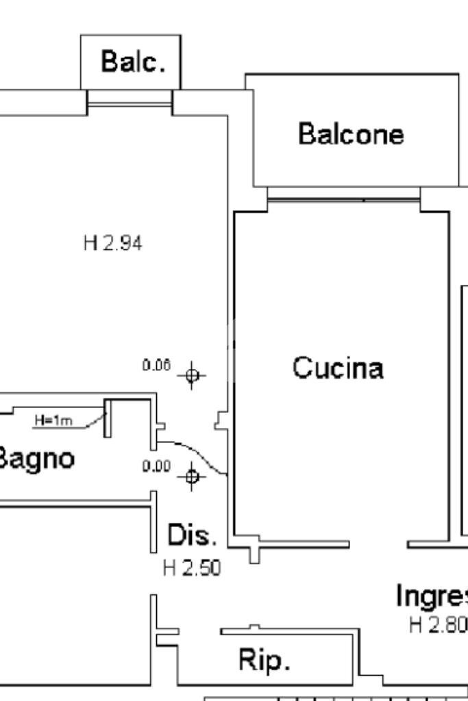 Appartamento Via di pino, Genova (zona Molassana) - planimetria 1
