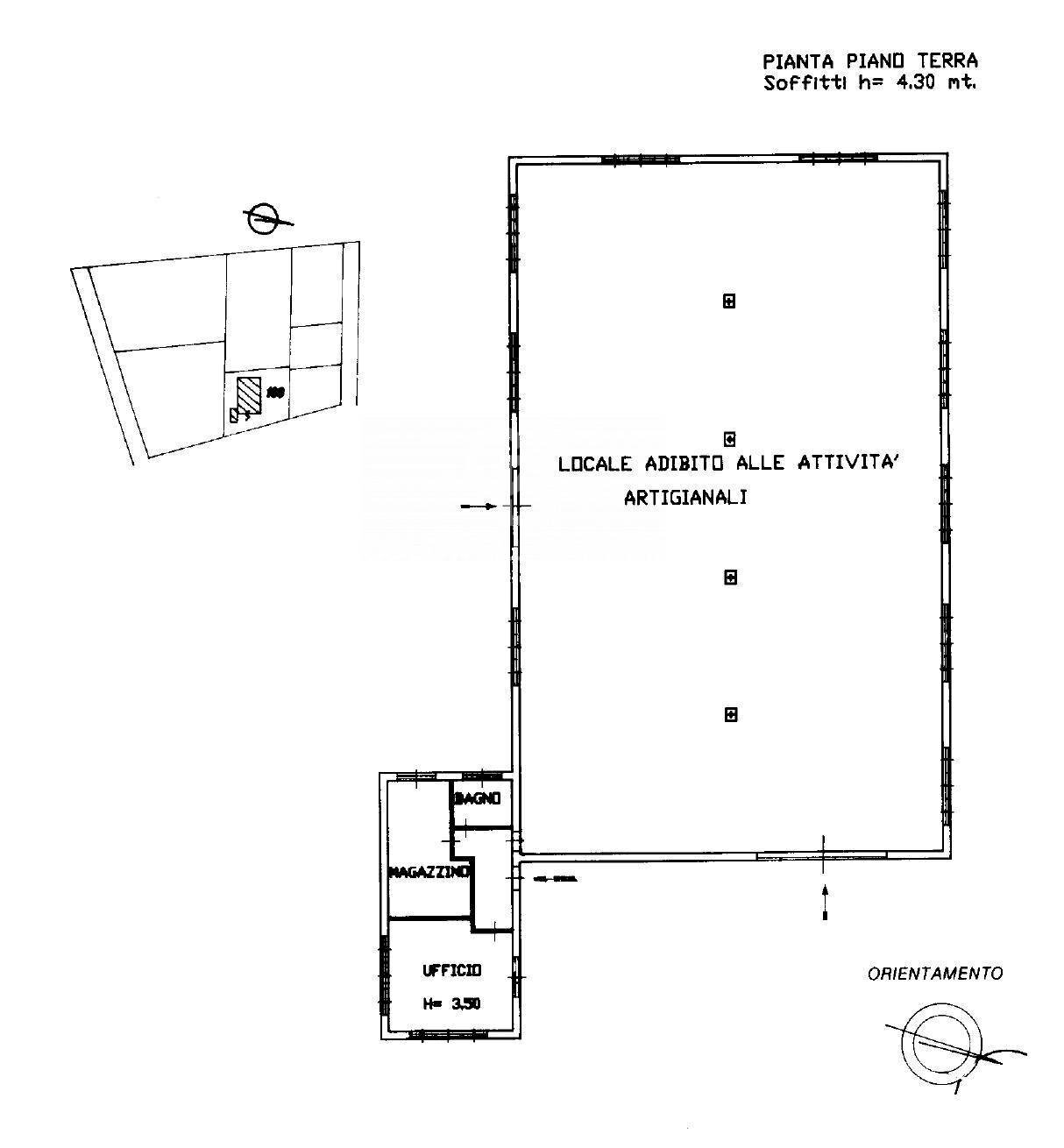 Foto 15 - Capannone Via Raffaello Sanzio
 
4, Tarquinia - planimetria 1