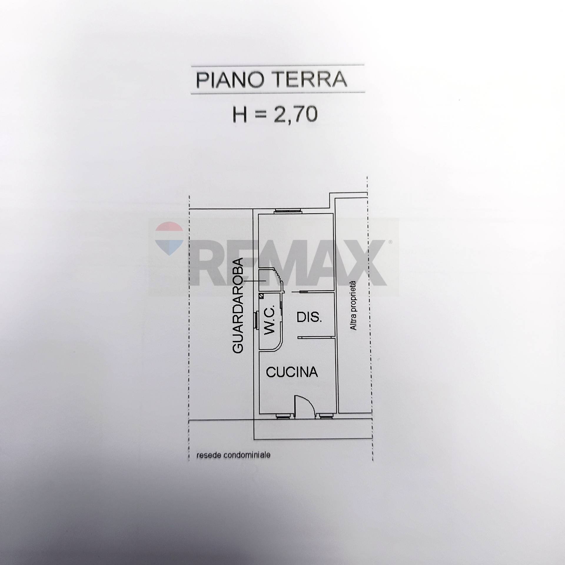 Pianta 2D - Bilocale VIA TOSCANINI
 
9, Bucine - planimetria 1
