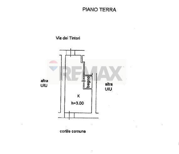 Pianta 2D - Monolocale Via dei tintori
 
26, Siracusa - planimetria 1