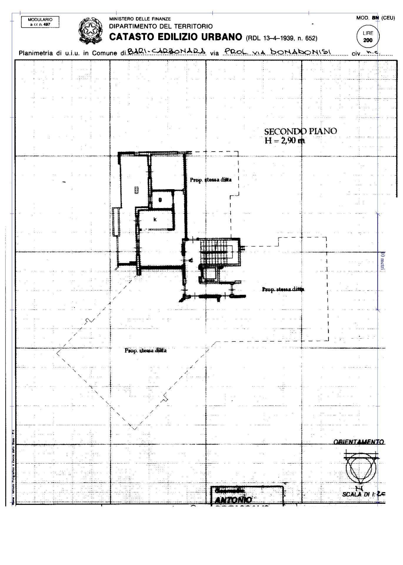 Foto 24 - Bilocale Via Antonio De Curtis
 
36, Bari - planimetria 1