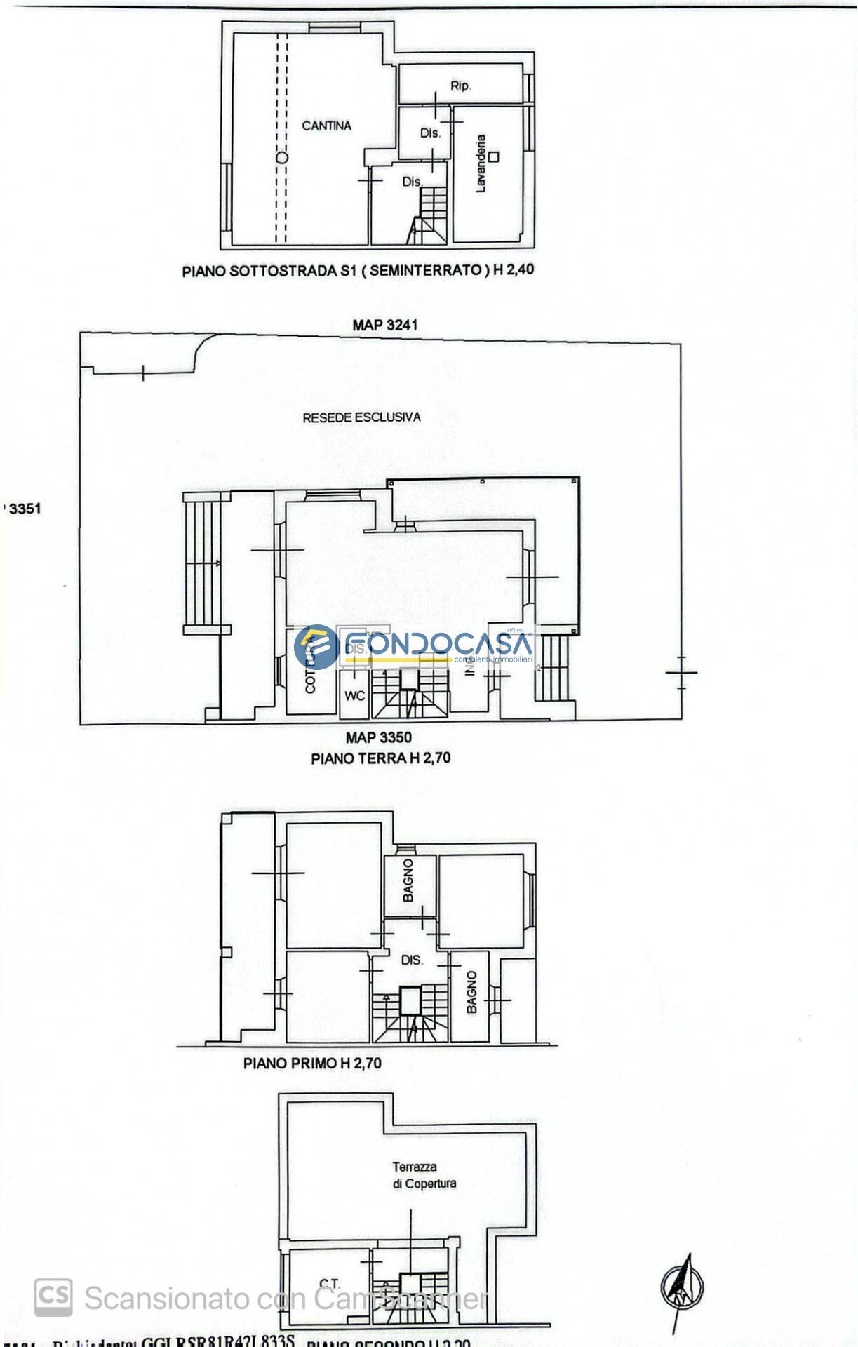 Foto 30 - Casa semi indipendente Via del Secco, Camaiore - planimetria 1