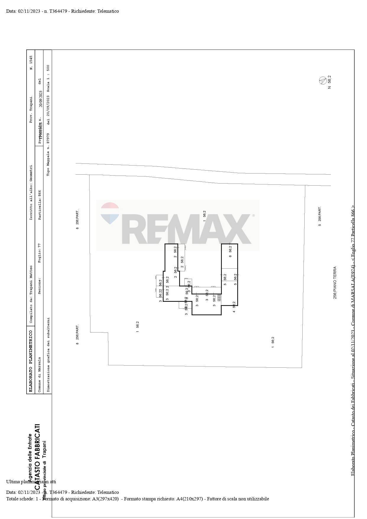 Pianta 2D - Villa a Schiera STAGNONE, Marsala - planimetria 1