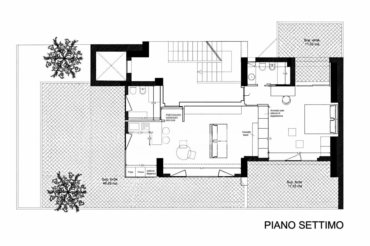 Foto 12 - Attico Via Simili, Catania - planimetria 1