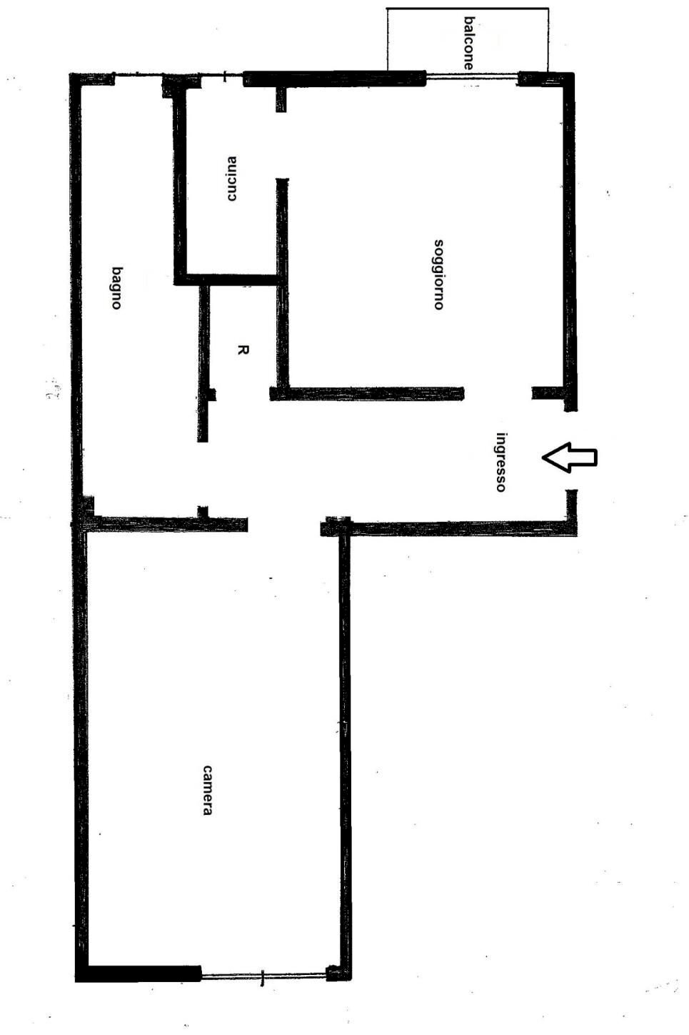 Two-room apartment via Luigi Annoni, 19, Milano - floor plans 1