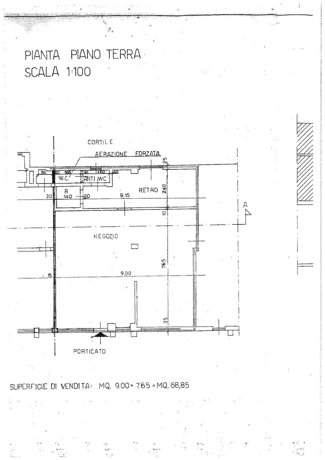 Bar - Tabacchi - Ricevitoria Moncalieri - planimetria 1