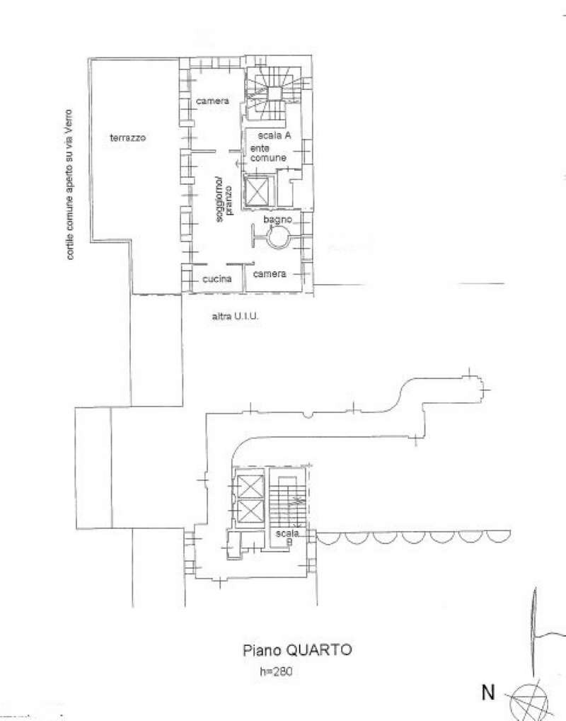 plan. verro - Attico Milano - planimetria 1