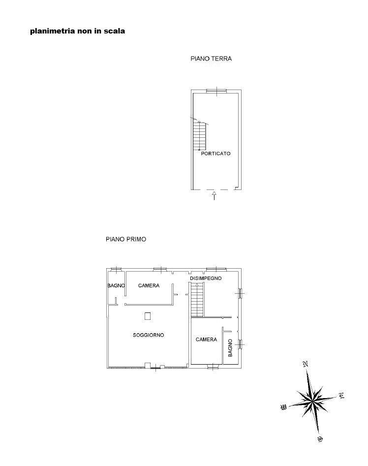 Rustico strada Pizio, Cassine - planimetria 1