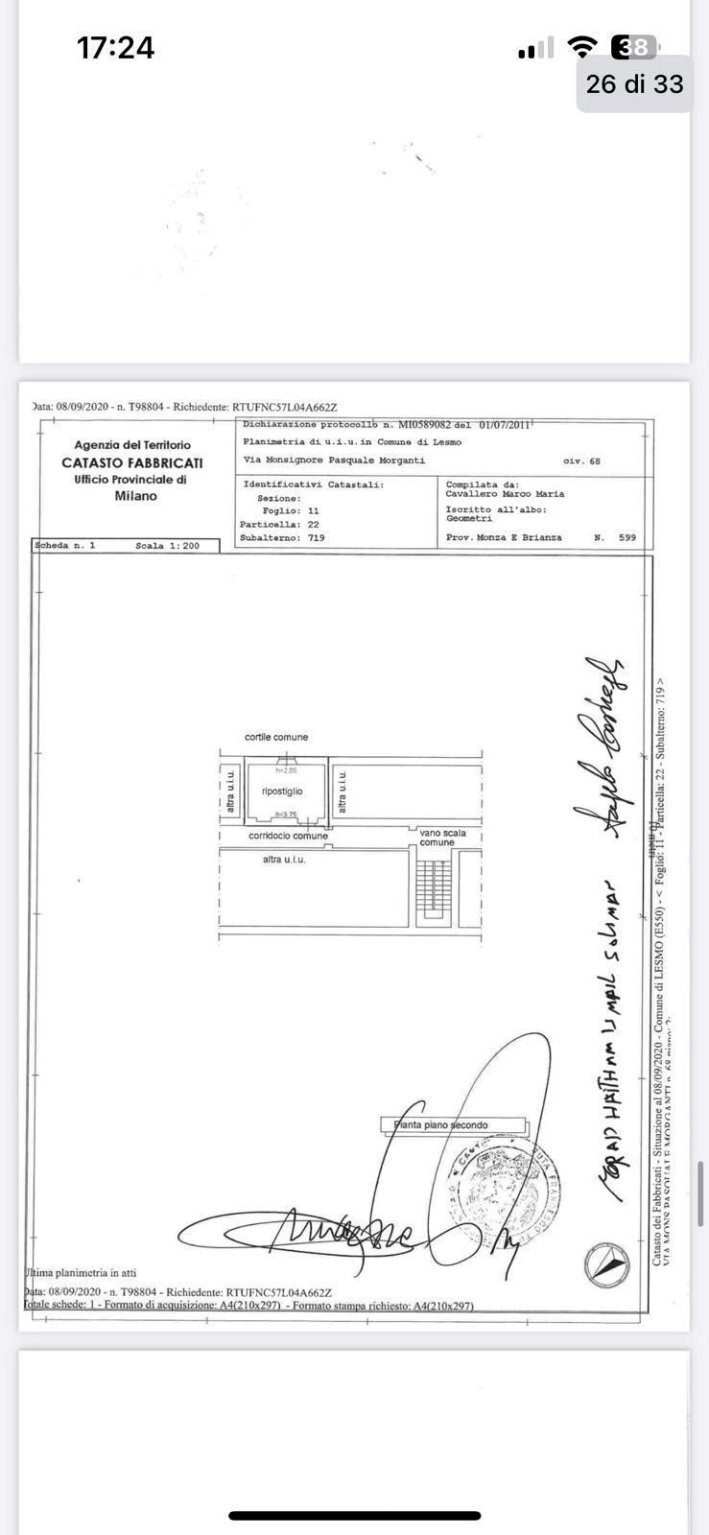 Casa indipendente via Morganti, 68, Lesmo - planimetria 1