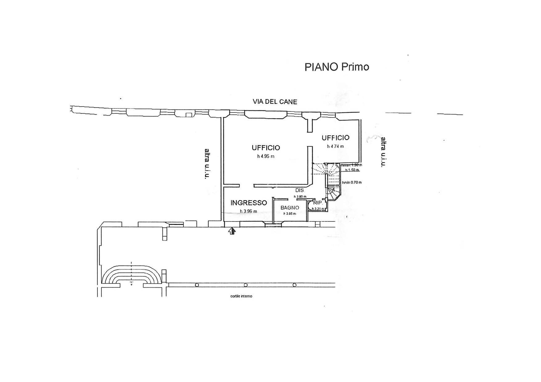 Office via Giuseppe Garibaldi, Bologna (neighborhood Colli) - floor plans 1