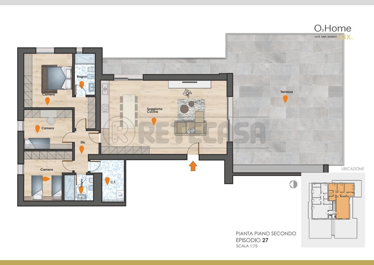 0028.jpg - Attico Via Armando Diaz 2, Bolzano Vicentino - planimetria 1