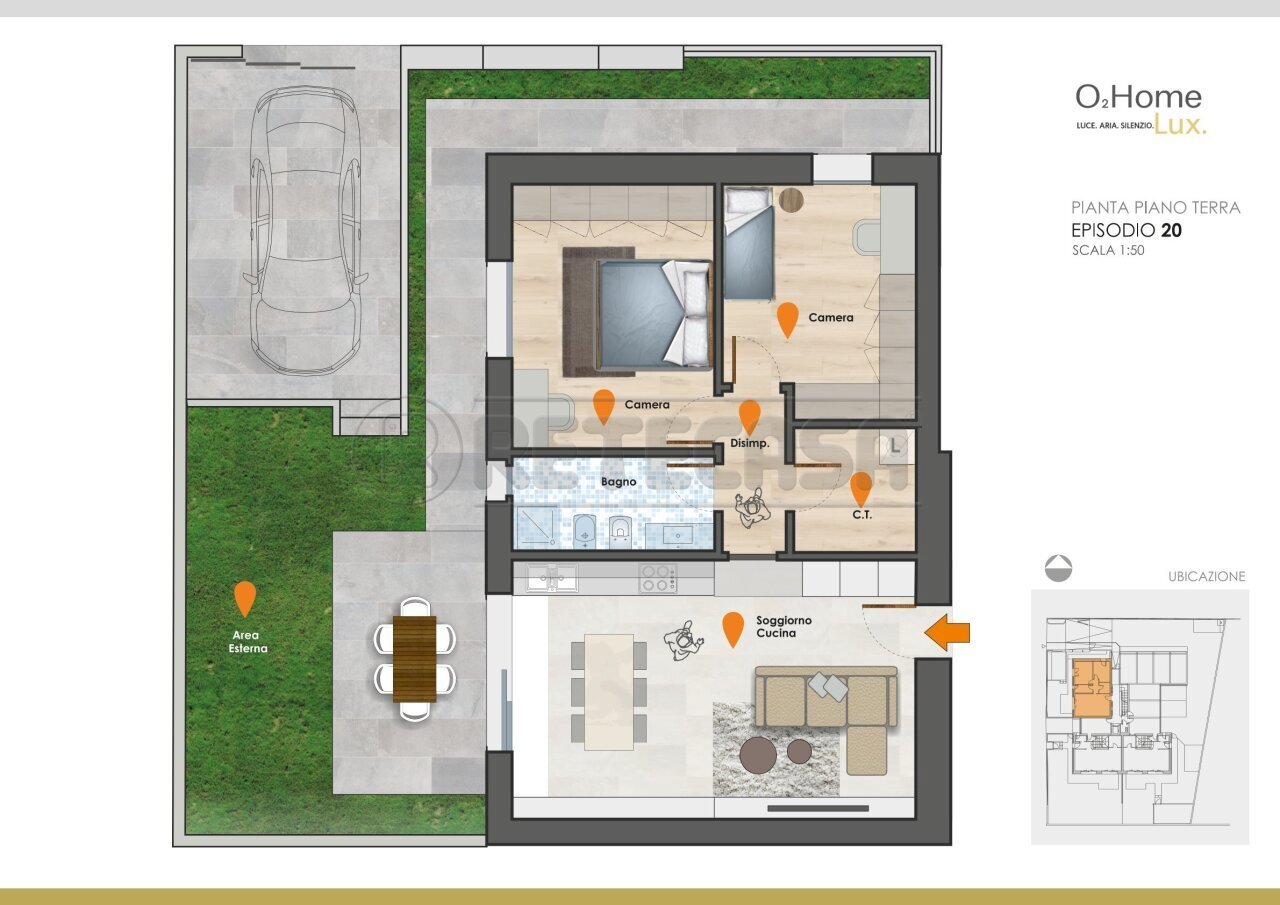 0017.jpg - Appartamento Via Armando Diaz 2, Bolzano Vicentino - planimetria 1