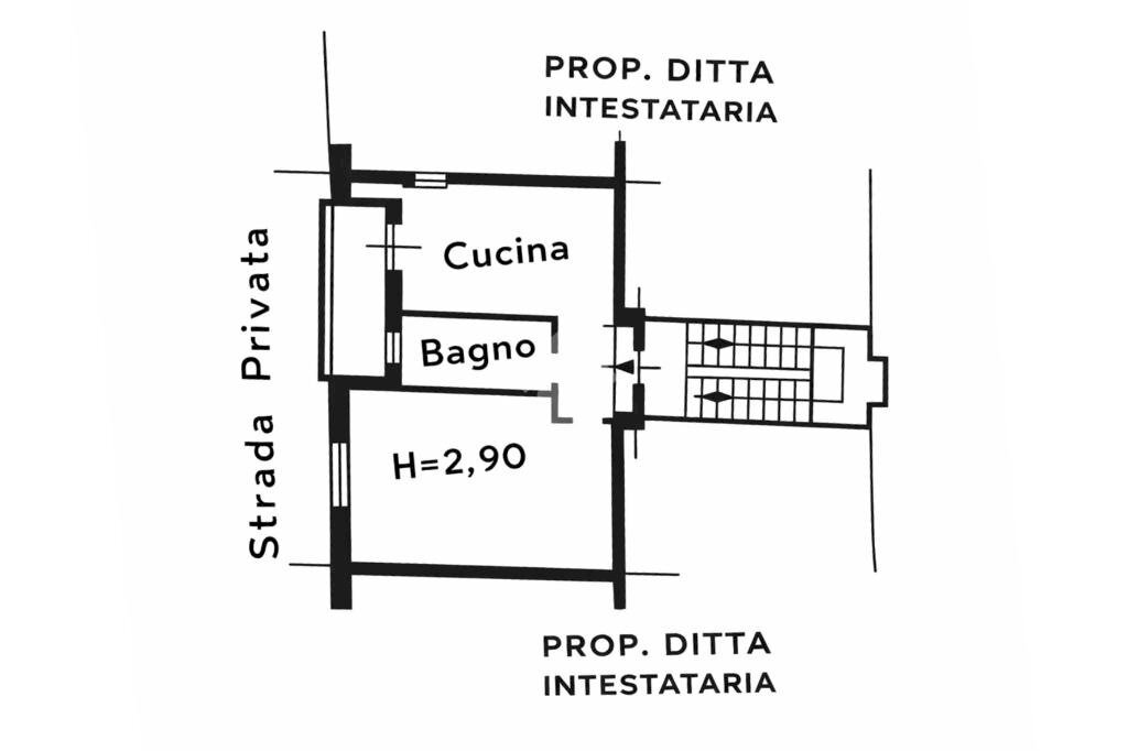 Bilocale Via Savona, Milano (zona Porta Genova) - planimetria 1