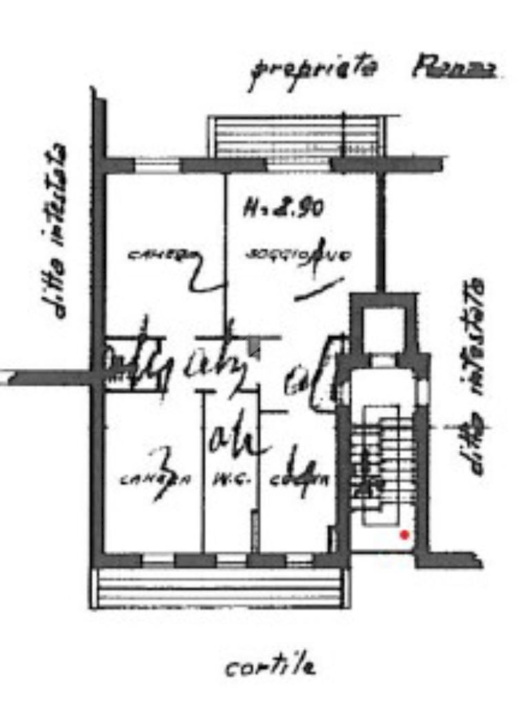 Trilocale Via Federico Chopin, Milano (zona Vigentino) - planimetria 1